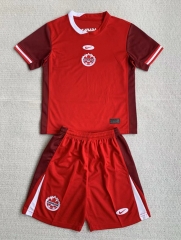 2024-2025 Canada Home Red Soccer Uniform-AY