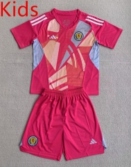 2024-2025 Scotland Goalkeeper Pink Kids/Youth Soccer Uniform-AY