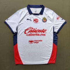 (S-3XL) 2024-2025 Deportivo Guadalajara Away White Thailand Soccer Jersey AAA-912