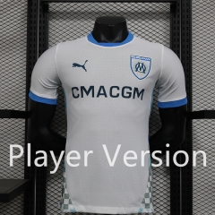 Player Version 2024-25 Olympique de Marseille Home White Thailand Soccer Jersey AAA-888