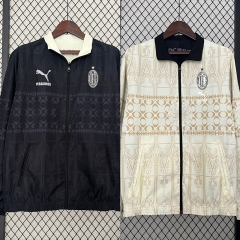 2024-2025 AC Milan Beige&Black Double-Sided Wear Thailand Trench Coats-0255