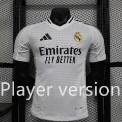 Player Version 2024-2025 Real Madrid Home White Thailand Soccer Jersey AAA-888