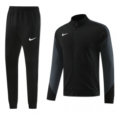 2024-2025 Nike Royal Black Thailand Soccer Jacket Uniform-LH