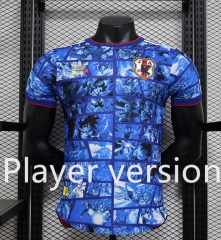 Player Version 2024-2025 Retro Anime Version Japan Blue Thailand Soccer Jersey AAA-888