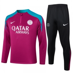2024-2025 Barcelona Purple&Red Thailand Soccer Tracksuit-815