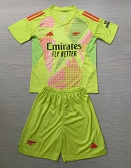 2024-2025 Arsenal Goalkeeper Green Soccer Uniform-AY