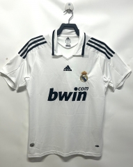 Retro Version 08-09 Real Madrid Home White Thailand Soccer Jersey AAA-811