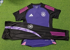 2024-2025 Germany Purple Short-Sleeved Thailand Soccer Tracksuit-9926