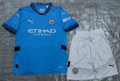 2024-2025 Manchester City Home Blue Soccer Uniform-6748