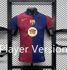 (With New Ad) Player Version 2024-2025 Barcelona Home Red&Blue Thailand Soccer Jersey AAA-5892