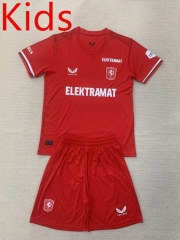 2024-2025 FC Twente Home Red Kids/Youth Soccer Uniform-AY