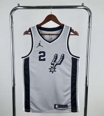 2021 Jordan Limited Version San Antonio Spurs Gray #2 NBA Jersey-311