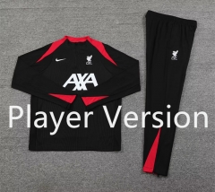 Player Version 2024-2025 Liverpool Black Thailand Soccer Tracksuit-4627