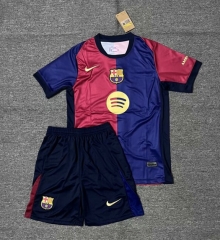 2024-2025 Barcelona Home Red&Blue Soccer Uniform-4247