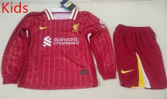 2024-2025 Liverpool Home Red LS Kids/Youth Soccer Uniform-507