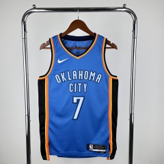 2023 Oklahoma City Thunder Blue  #7 NBA Jersey-311