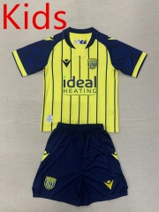2024-2025 West Bromwich Albion Away Yellow Kids/Youth Soccer Uniform-AY
