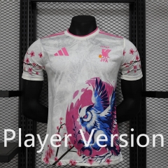 Player Version 2024-2025 Special Version Japan White&Pink Thailand Soccer Jersey AAA-888