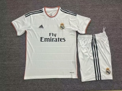 Retro Version 13-14 Real Madrid Home White Soccer Uniform-718