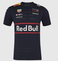 2025 Formula one Red Bull Black Formula One Racing Suit（round neck）