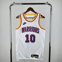 205 retro version Golden State Warriors White #10 NBA Jersey-311