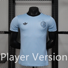 Player Version 2025-2026 Anniversary Version Germany Blue Thailand Soccer Jersey AAA-888