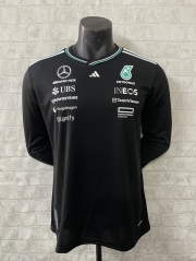 2025 Formula one Mercedes Black Racing Suit long sleeves