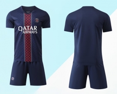 (Without Brand logo) 2025-2026 Paris SG Home Royal Blue Soccer Uniform-9031