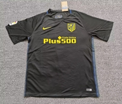 Retro Version 2016-2017 Atletico Madrid Away Black Thailand Soccer Jersey AAA-0141