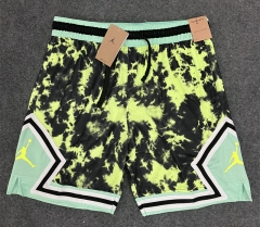 (XS-4XL) AJ Camouflage Yellow Basketball Shorts -4370