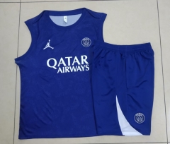 2024-25 Paris SG Cai Blue Soccer Vest uniform-815