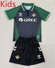 2025-2026 Concept Version Real Betis Grey&Green Kid/Youth Soccer Uniform-AY