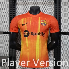 Player Version 2025-2026 Special Version Barcelona Orange Thailand Soccer Jersey AAA-888