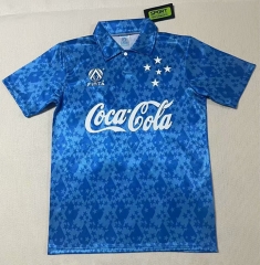 Retro Version 1993-1994 Cruzeiro EC Home Blue Thailand Soccer Jersey AAA-422