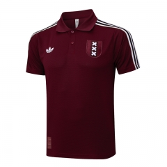 2025-2026 Retro Version Ajax Dark Red Thailand Polo Shirts-815