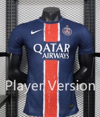 Player Version 2024-2025 One Stars Paris Home Blue Thailand Soccer Jersey AAA-888