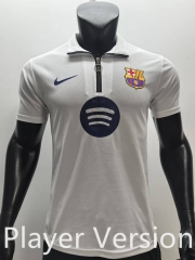 Player Version 2025-2026 Barcelona White Thailand Soccer Jersey AAA-SJ