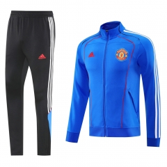2025-2026 Manchester United Blue Thailand Soccer Jacket Uniform-LH