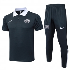 2025-2026 Chelsea Dark Grey Thailand Polo Uniform -815