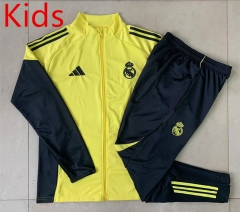 2025-2026 Real Madrid Yellow Kids/Youth Soccer Jacket Uniform-815