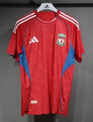 Retro Version Liverpool Red Thailand Soccer Jersey AAA-4563