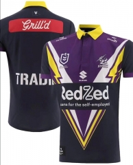 2025 Melbourne Home Black&Purple Rugby Shirts