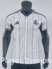 Player Version 2025-2026 Real Madrid White Thailand Baseball Jersey AAA-0871