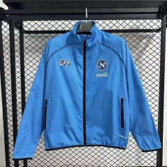 (S-3XL) 2025-2026 Napoli Blue Thailand Trench Coats -GB