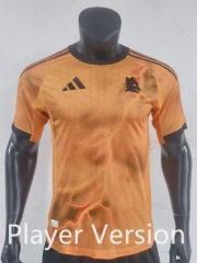Player Version 2025-2026 Roma Away Orange Thailand Soccer Jersey AAA-0871