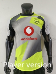 Player Version 2025-2026 Borussia Dortmund Away Gray Green Thailand Soccer Jersey AAA-0871