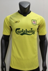Retro Version 2004-2005 Liverpool Away Yellow Thailand Soccer Jersey AAA-3685