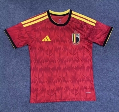 2025-2026 Belgium Home Red Thailand Soccer Jersey AAA