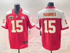 Kansas City Chiefs Red Patrick Mahomes #15 NFL Jersey-0840