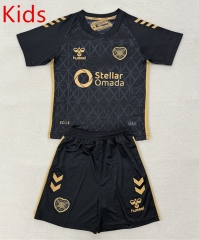2025-2026 Heart of Midlothian 2nd Away Black Kids/Youth Soccer Uniform-AY
